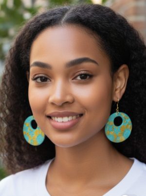 Brincos Lua Cheia 3D