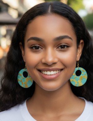 Brincos Lua Cheia 3D