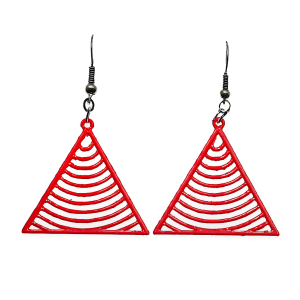 Brincos Pirâmide 3D