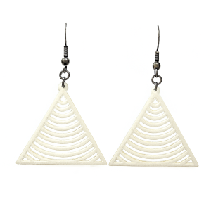 Brincos Pirâmide 3D